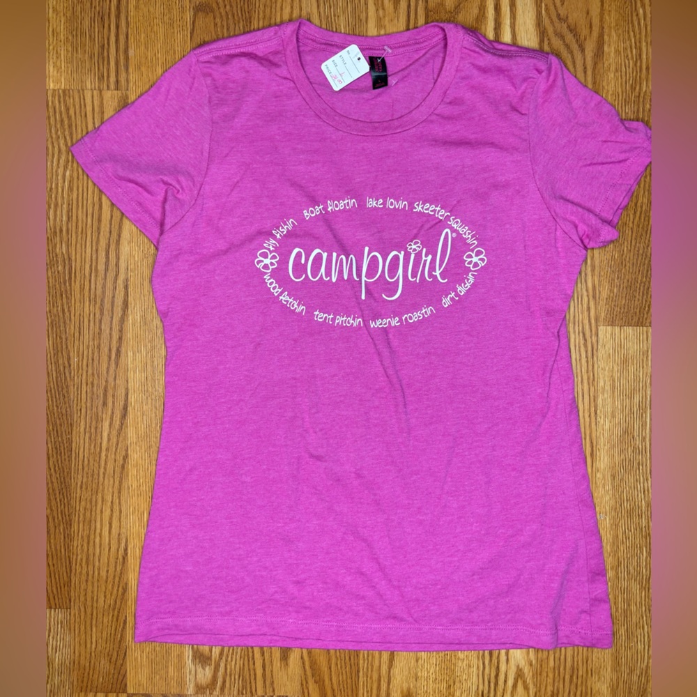NEW Camp Girl “District Made” brand ladies fit soft T-shirt